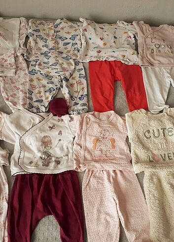 Yenidoğan Beden çeşitli Renk Kız bebek kıyafetleri lc waikiki 0-6 ay arasi