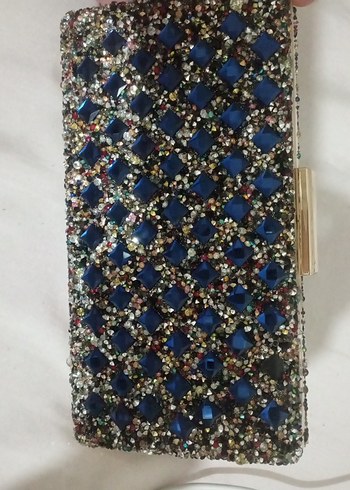 Çok Renkli İşlemeli Payetli Kadın Portföy Çanta - Görsel 3