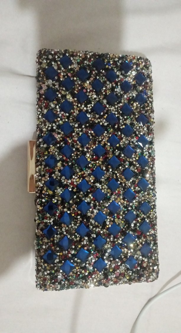 Çok Renkli İşlemeli Payetli Kadın Portföy Çanta - Görsel 2