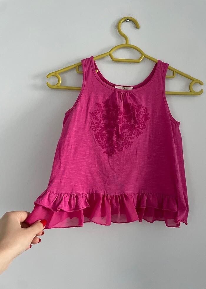 Pembe bluz 4-5 yaş kız çocuk - Görsel 1
