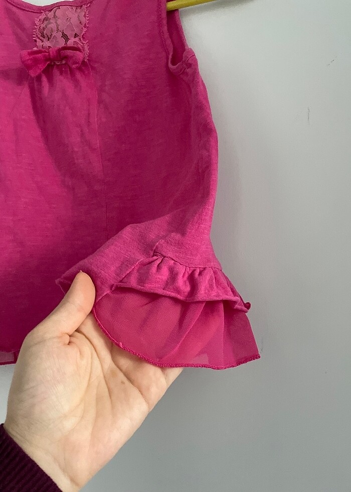 Pembe bluz 4-5 yaş kız çocuk - Görsel 3