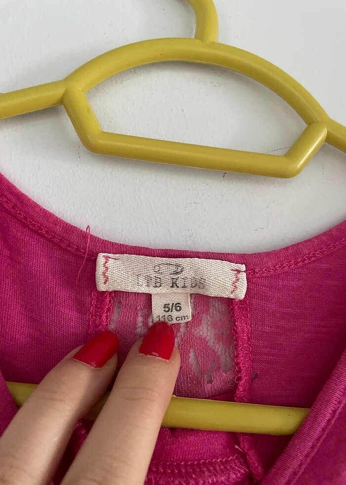 Pembe bluz 4-5 yaş kız çocuk - Görsel 5