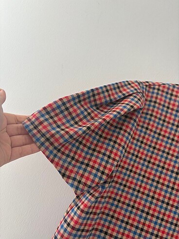 Zara Bluz üst ekoseli