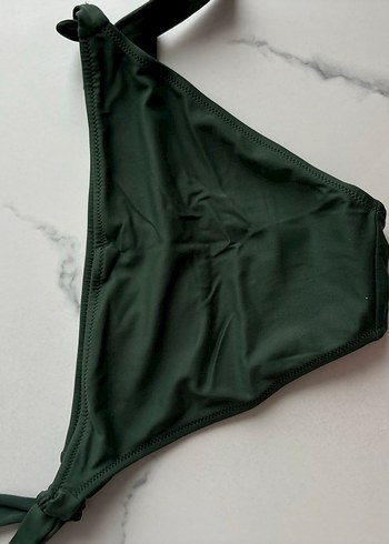 Kadın Koyu Yeşil Bikini Altı yandan bağlamalı - Görsel 4