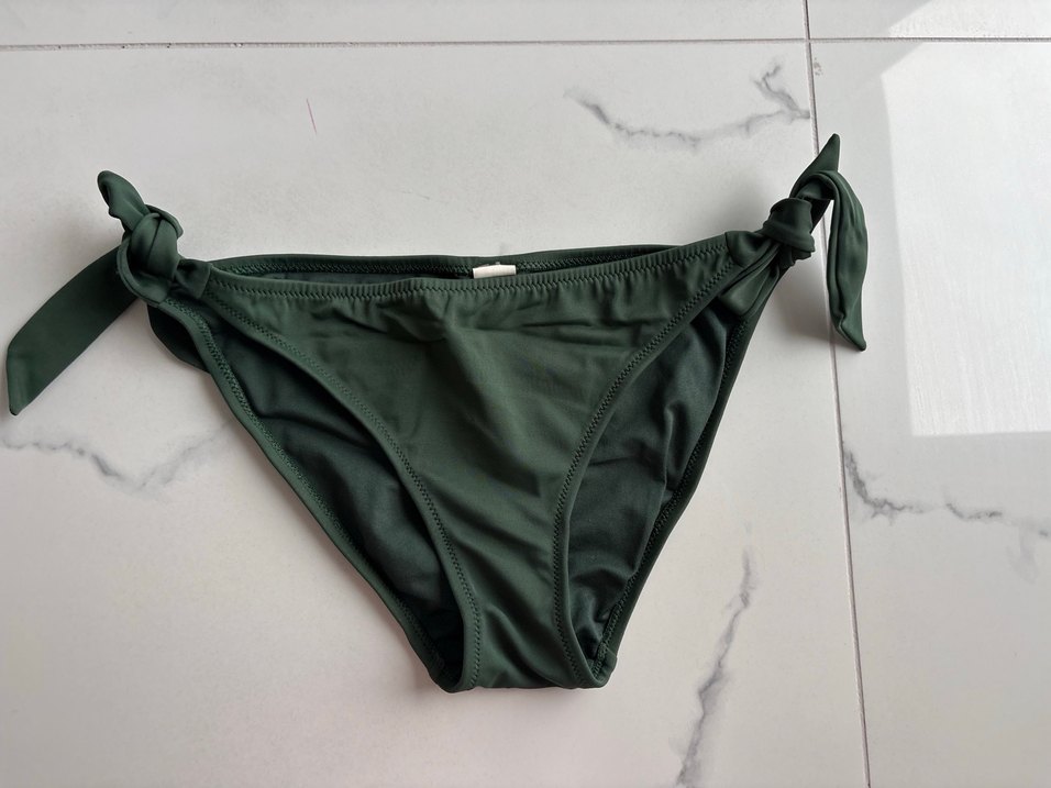 Kadın Koyu Yeşil Bikini Altı yandan bağlamalı - Görsel 2