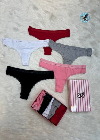 Kadın Renkli Mini Pamuklu Külot Seti VİCTORİA'S