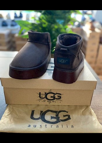 Ugg UGG Kadın Kahverengi Süet Dolgu Topuk Bot