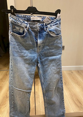 Günlük Mavi Midi Boy Kadın Denim Jean