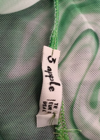 Yeşil Batik Desenli Uzun Kollu Bluz - Görsel 4