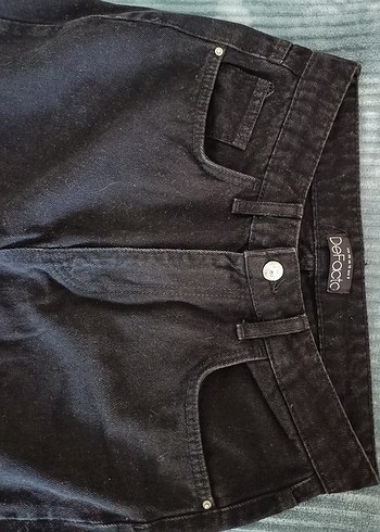 Defacto siyah mom jean pantolon - Görsel 2