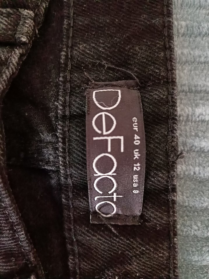 Defacto siyah mom jean pantolon - Görsel 5