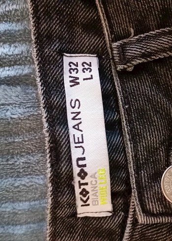 Koton Siyah Wide Leg Pantolon - Görsel 5