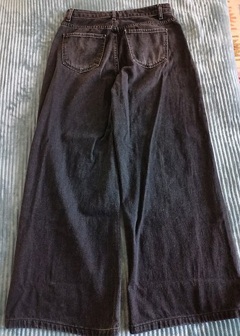 Koton Siyah Wide Leg Pantolon - Görsel 3