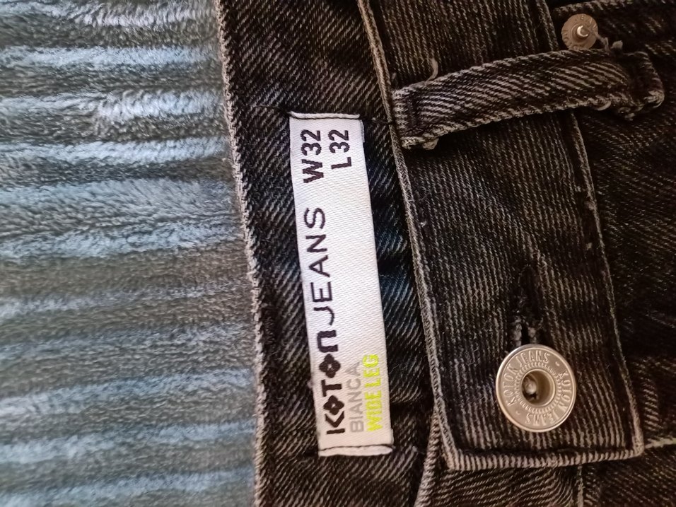 Koton Siyah Wide Leg Pantolon - Görsel 5