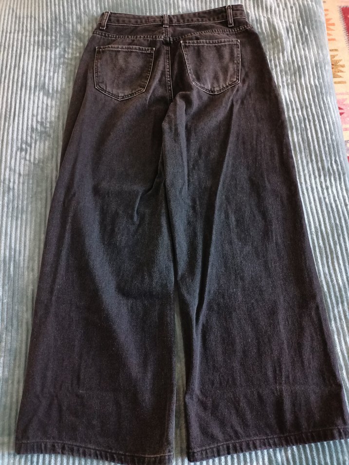 Koton Siyah Wide Leg Pantolon - Görsel 3