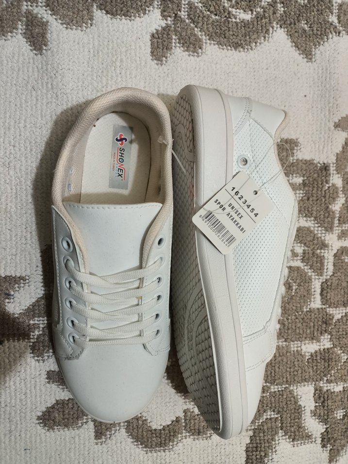 Beyaz günlük spor ayakkabı - Görsel 2