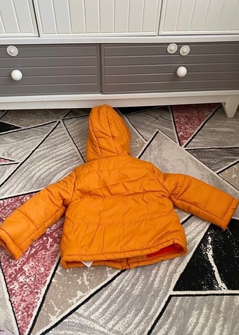 LC Waikiki Turuncu Kapüşonlu Erkek Çocuk Mont