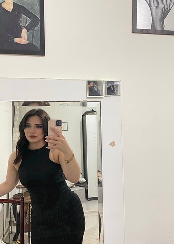 Siyah halter yaka Maxi günlük Elbise - Görsel 3