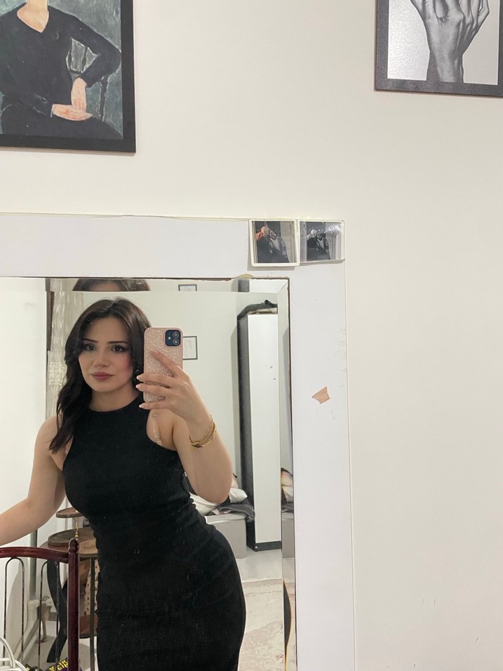 Siyah halter yaka Maxi günlük Elbise - Görsel 3