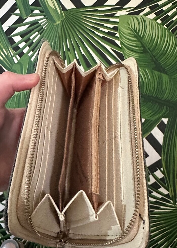 Kot taş detaylı büyük boy cüzdan - Görsel 2