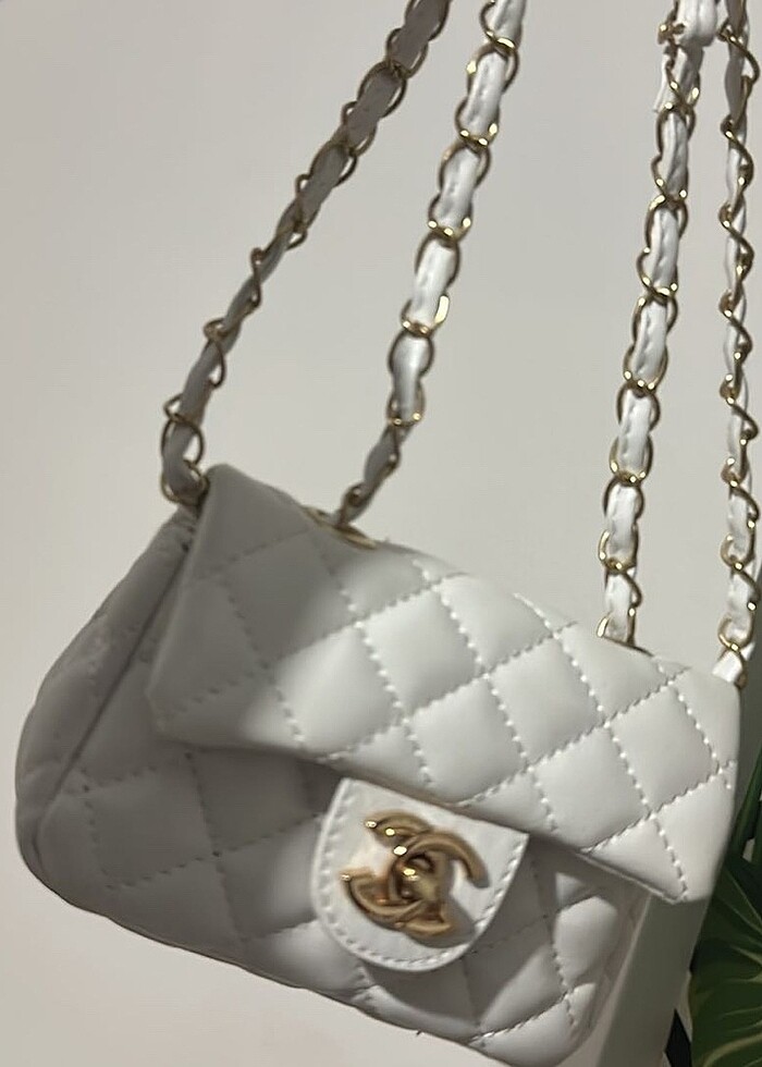 Chanel beyaz mini çanta - Görsel 2