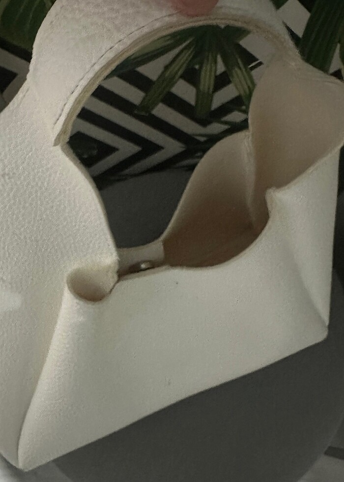Beyaz kol çantası - Görsel 2