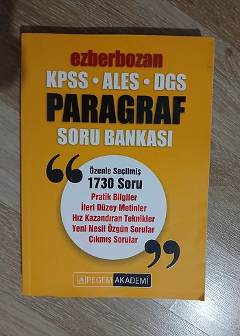 Pegem Ezberbozan Paragraf Soru Bankası