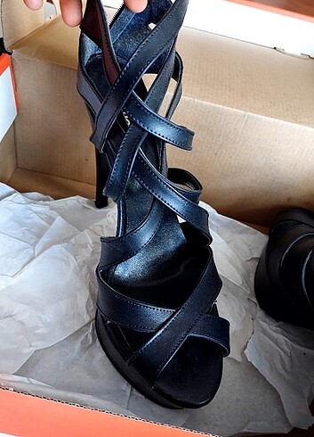 39 Beden siyah Renk Platform Topuklu Ayakkabı