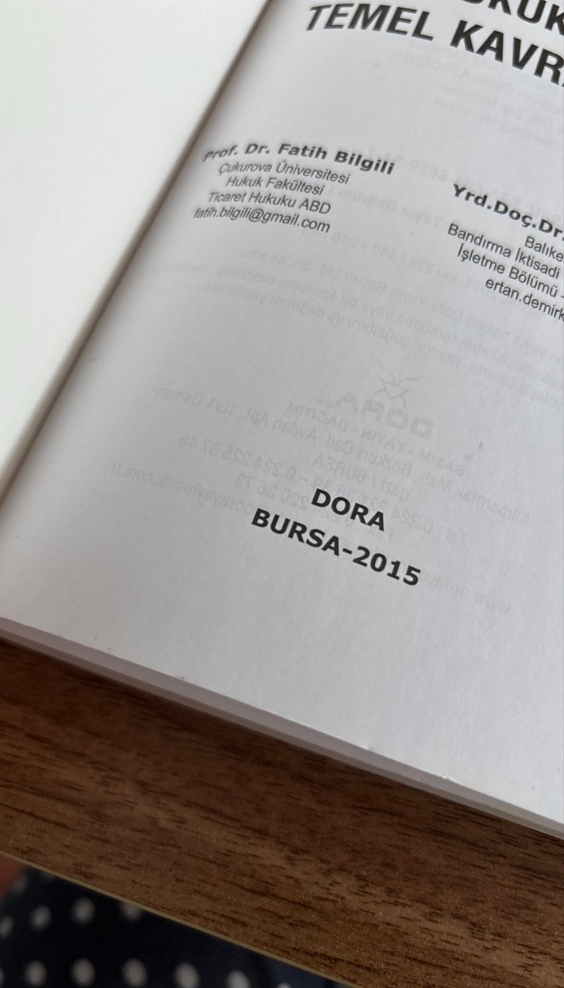 Hukukun Temel Kavramları - Prof. Dr. Fatih Bilgili - Görsel 2