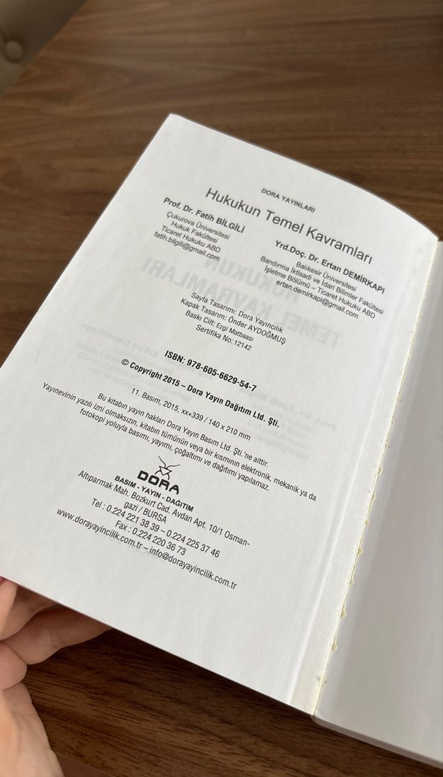 Hukukun Temel Kavramları - Prof. Dr. Fatih Bilgili - Görsel 3
