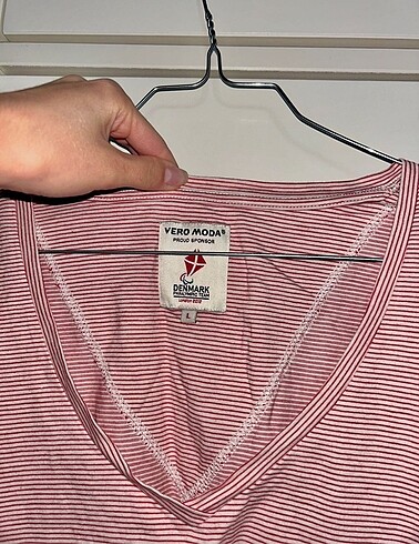 l Beden kırmızı Renk Vero Moda yarım kollu üst