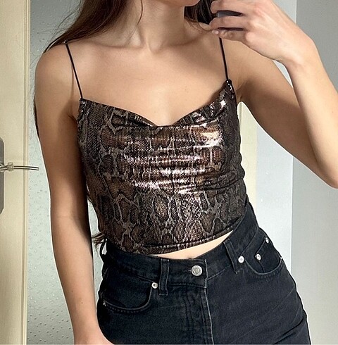 H&M askılı bluz