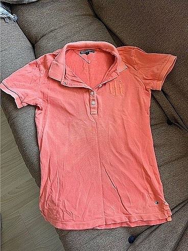 Tommy Hilfiger turuncu somon polo