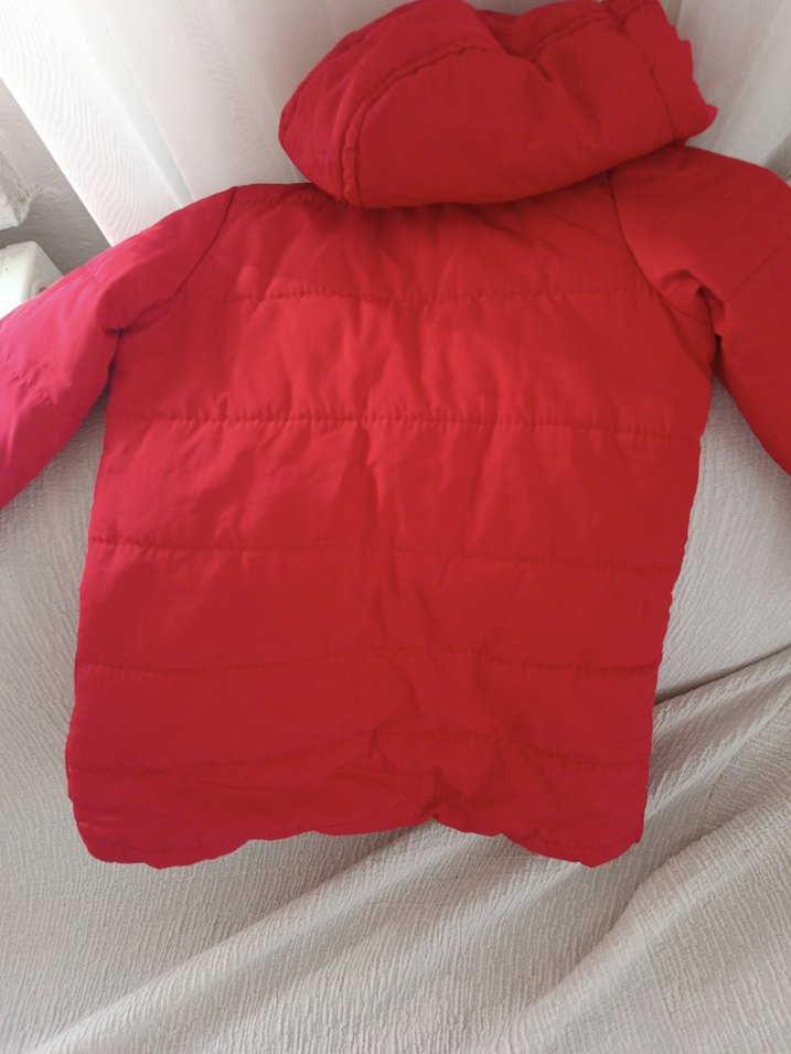 Kırmızı Erkek Çocuk Fermuarlı Mont - Görsel 4