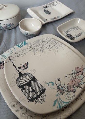 Keremika  Desenli  Kahvaltı  Takımı 38 Parça 6 Kişilik - Görsel 2