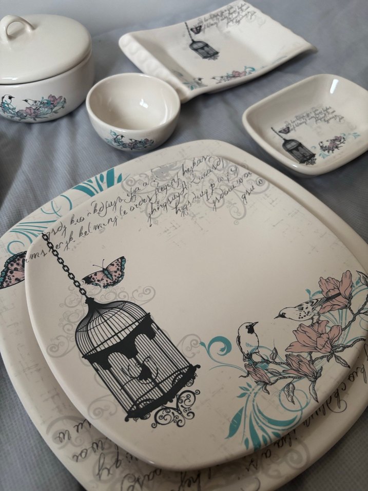 Keremika  Desenli  Kahvaltı  Takımı 38 Parça 6 Kişilik - Görsel 2