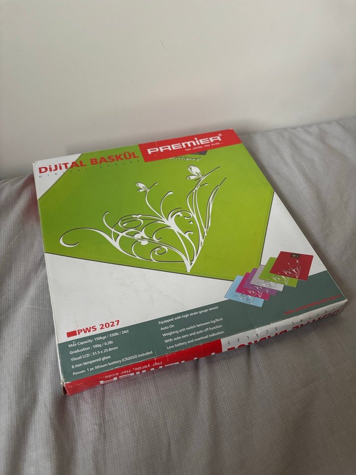 Premier Kırmızı Dijital Baskül - Görsel 2