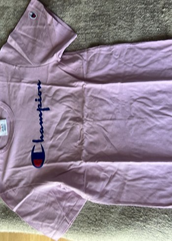 xs Beden pembe Renk Champion Lila/ pembe Kısa Kollu Tshirt