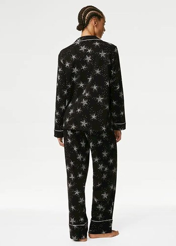 xs Beden Marks Spencer Yıldızlı Pijama Takımı