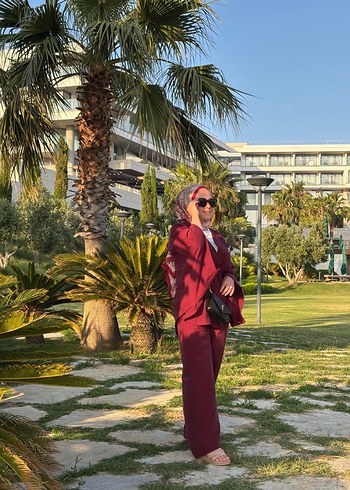 universal Beden bordo Renk Bordo Salaş taşlı Kadın Takım şal hediyedir
