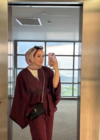 universal Beden Bordo Salaş taşlı Kadın Takım şal hediyedir