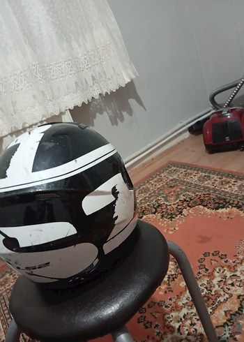 Kilitli Siyah Biker Motosiklet Kaskı ls2 rabit1 xl - Görsel 6