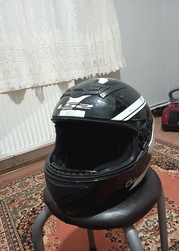 Kilitli Siyah Biker Motosiklet Kaskı ls2 rabit1 xl - Görsel 8