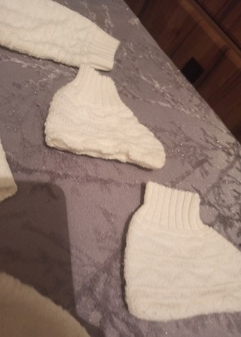 Bebek Kız Triko Beyaz 5'li Takım - Görsel 4