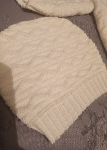 Bebek Kız Triko Beyaz 5'li Takım - Görsel 2