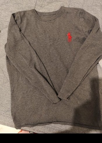 Düğmeli Gri Erkek Sweatshirt - Görsel 2