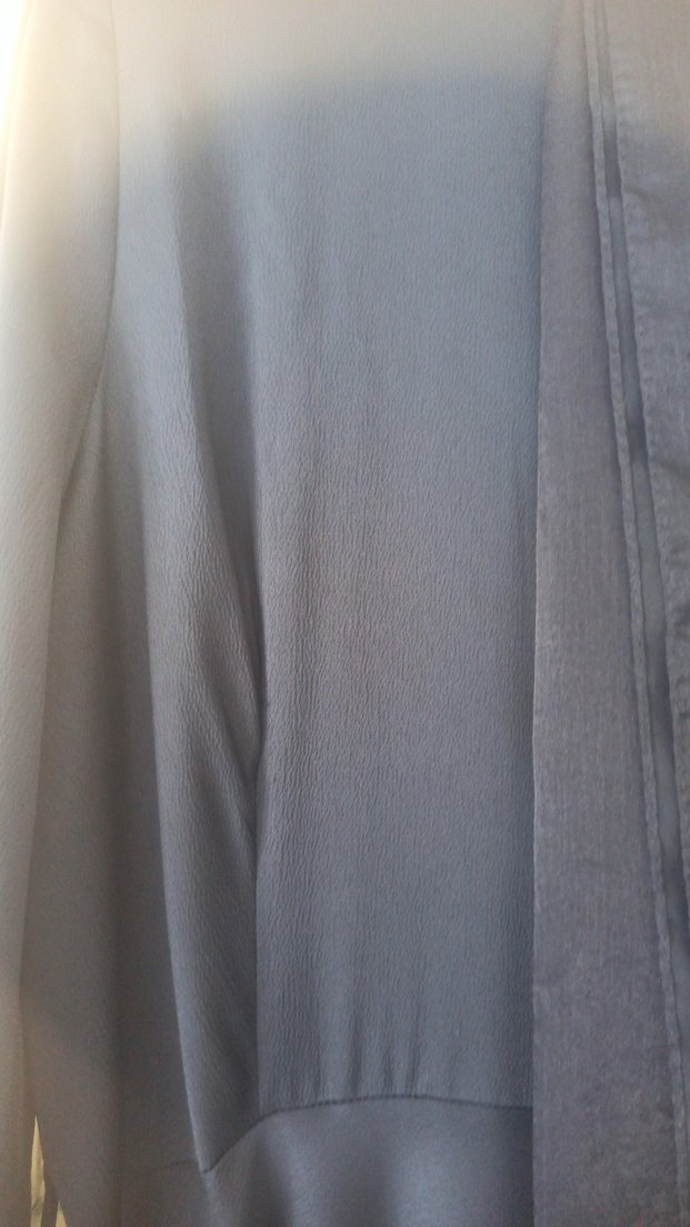 şal dahil 95 kiloyla 1.60 boyla giyildi Lacivert Uzun  Elbise - Görsel 5