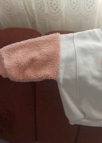 Civil Uzun Kollu Beyaz ve Pembe Bebek Takımı