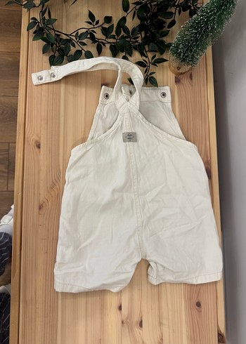 Beyaz Pamuklu Erkek Çocuk Tulum - Görsel 3