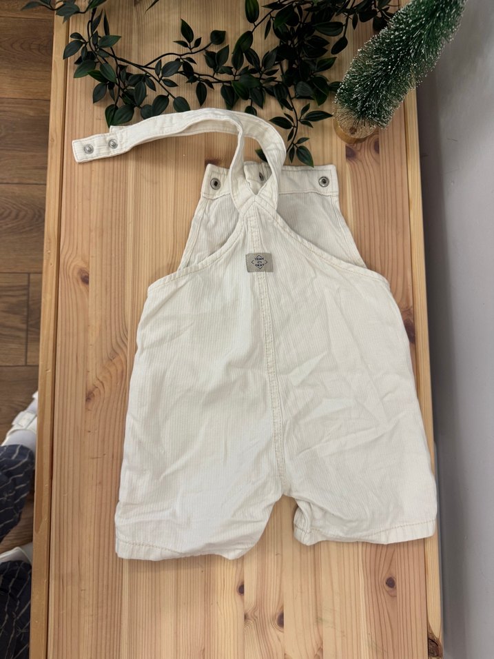 Beyaz Pamuklu Erkek Çocuk Tulum - Görsel 3